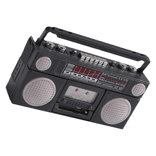 Mini Hus Radio Model Dekor Miniature Radio Ornament Dukkehus Dekoration