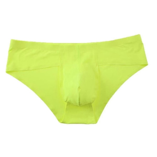 Saumattomat miesten alushousut matalalla vyötäröllä, ohuet alushousut, pikkuhousut Yellow L