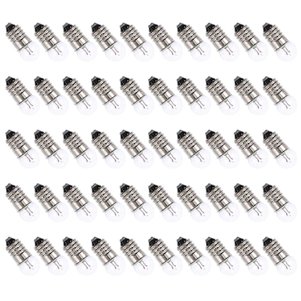 50 stk Praktisk 3.8V E10 Rund Liten Lyspære Fysisk Laboratorium DIY Materiale