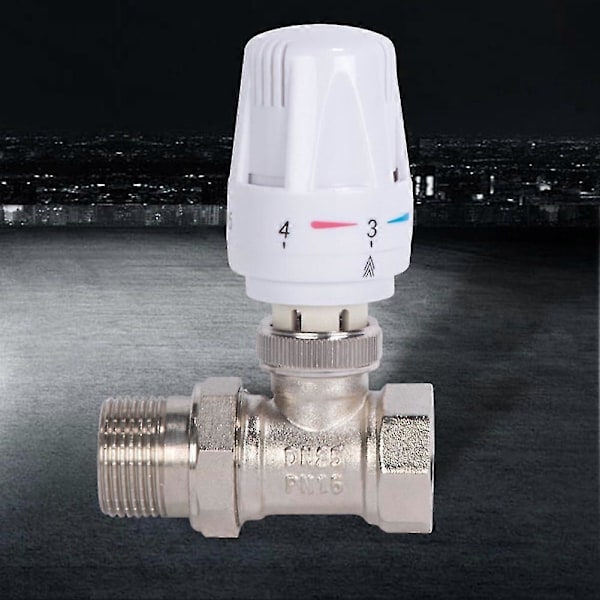 Termostatisk radiatorventil gulvvarme temperaturkontrol termostatventil (dn15)