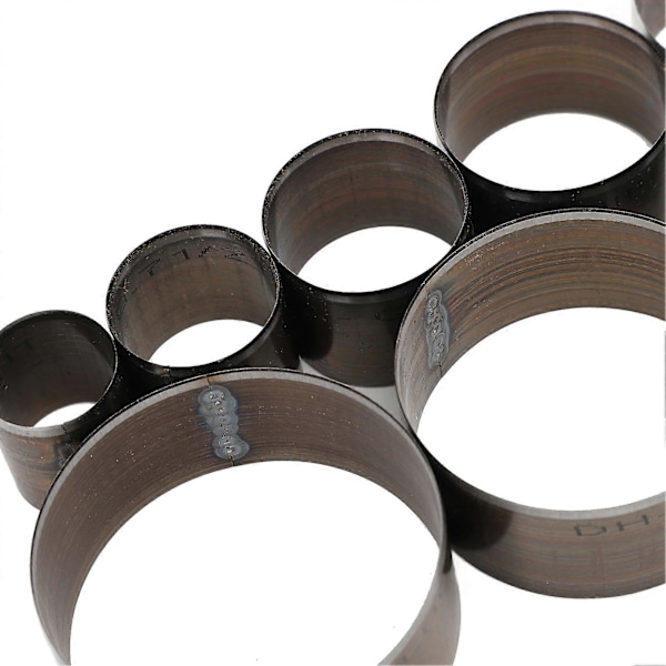 8 st Läderskärningsdies Kit Stål 55mm 50mm 45mm 40mm 35mm 30mm 25mm 20mm Rund Läderhålslag för DIY Läderhantverk