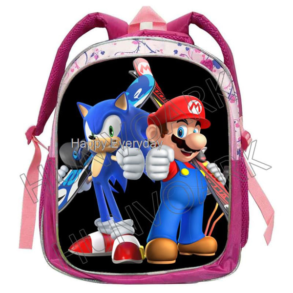 Princess Peach Skolväska Tecknad Söt Förskola Barn Skolväska Gold