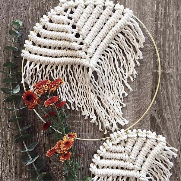 12 st 10 cm Macrame Ringar Blomsterbåge Hantverksbågar Macrame Skapelser Ring För Att Göra Drömfångare
