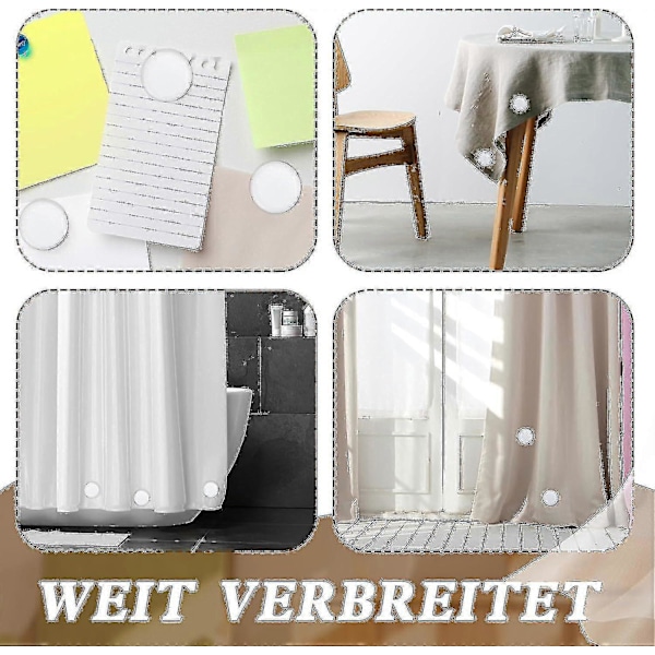 12 kpl Vahvoja Magneettisia Suihkuverhon Painoja, Pyöreät Magneettiset Verhon Painot, Estävät Verhon Vuorauksen Lehahtamasta