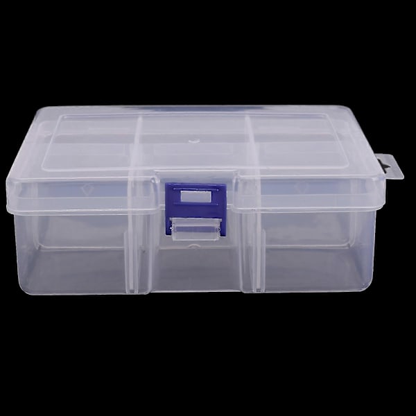 4x 6 Avtakbar Plast Oppbevaringsboks Smykker/øredobber/verktøy Beholder Organizer