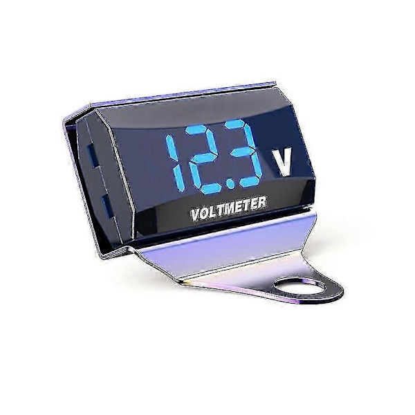 Motorcykel DC 10-150V Digital Voltmeter LED-Display Vattentät Spänningstestare Batterimonitor Mätare