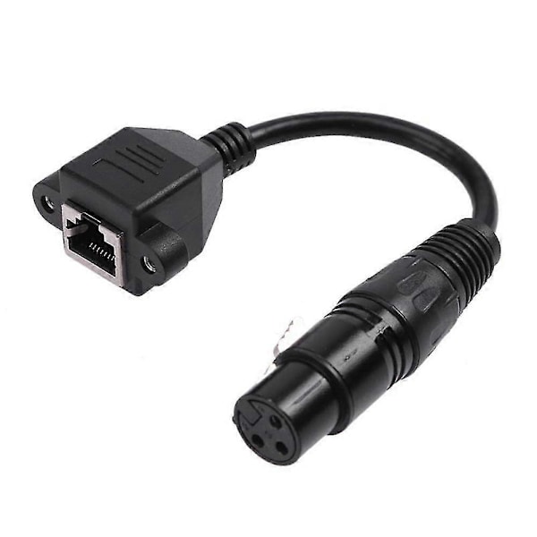 Xlr3 Til Rj45 Netværkskabel Hunport Xlr Hoved Til Netværkskabel Forlænger Til Xlr Han Led Lys Ca