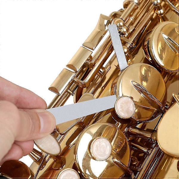 5 stk. Saxofonpuder Reparationssæt Sax Træblæserinstrument Fladtryks Nivelleringsværktøj Vedligeholdelsestilbehør