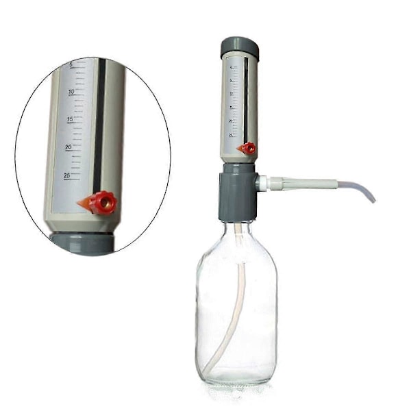 Lab Bordsdispenser Ekonomisk Halvautomatisk Vätskedispenser Hylstyp 5-25 ml Justerbar Vätsketillsats