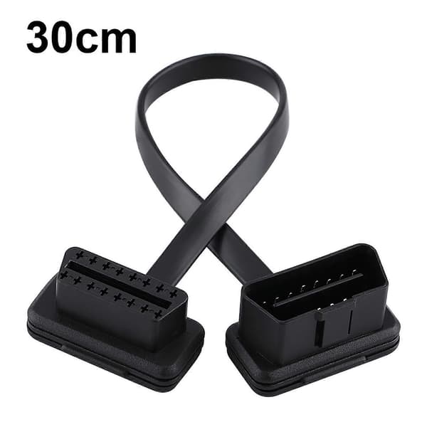 Bil Auto 16 Pin Han til Hun OBD2 Forlængerkabel Diagnostisk Adapter 30cm/12tommer Længde