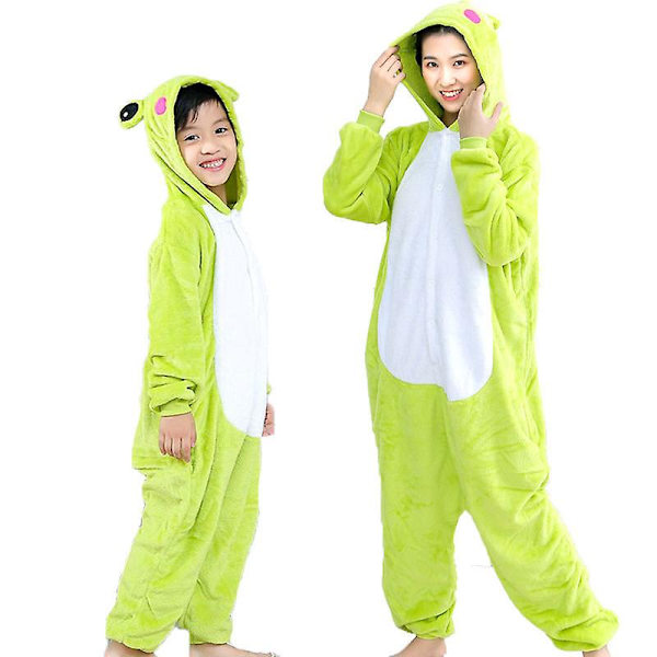 Lille Frø Bodysuit Halloween Kostume Vinter Varm Pyjamas 100cm
