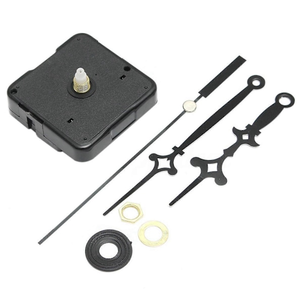 2x Erstatning DIY Kvarts Klokke Urverk Mekanisme Motor Reparasjonssett Hender+fester