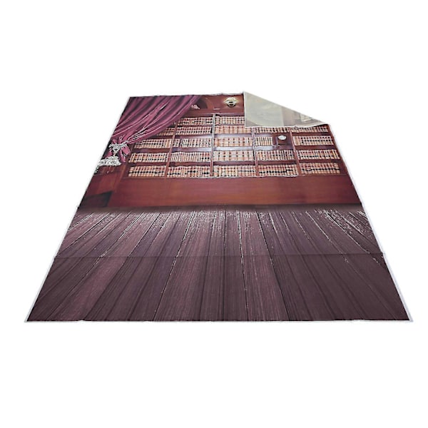 Vinta Bibliotek S Gulv Fotografering Bakgrunner Foto Rekvisitter Studio Bakgrunn 5x7ft