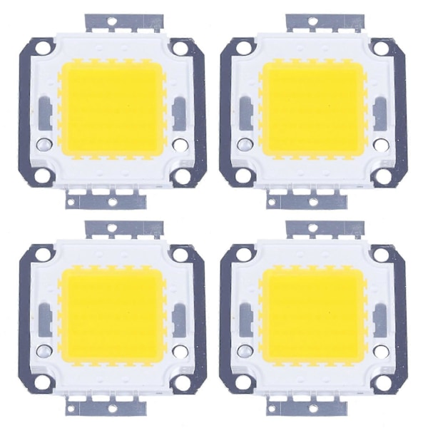 4x 3800lm 50w LED Chip Pære Lampe Lys Varmt Hvid Høj Effekt DIY