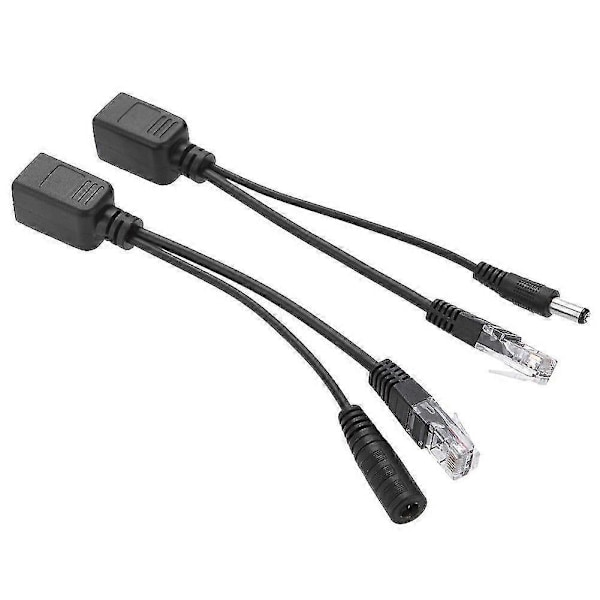 Poe Netværksforsyningsadapterkabel Poe Splitter Poe Kombiner Forsyningskabel Poe Forsyningsforlængerkabel