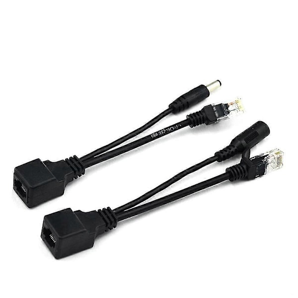 Poe Nätverksadapterkabel Poe Splitter Poe Kombinerare Strömkabel Poe Strömförlängningskabel