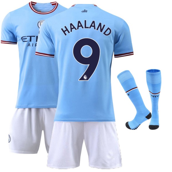 22 23 Manchester Hemma Borta Fotbollsdräkter NO.9 HAALAND 2XL