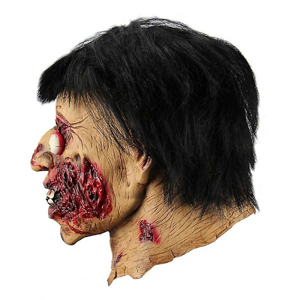Halloween Blodige Skræmmende Masker Uhyggelig Ond Ansigt Dækning Voksen Zombie Monster Vampyr Maske Kostume Fest Femme Maske Spøgelseshus