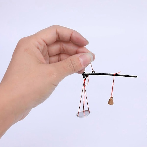 1:12 Dukkehus Miniatyr Mini Plattform Vekt Stang Vekt Krok Dukkehus Miniatyr Møbler