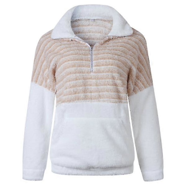 Langærmet varm sweater til kvinder efterår vinter sweater pullover tøj Blue L