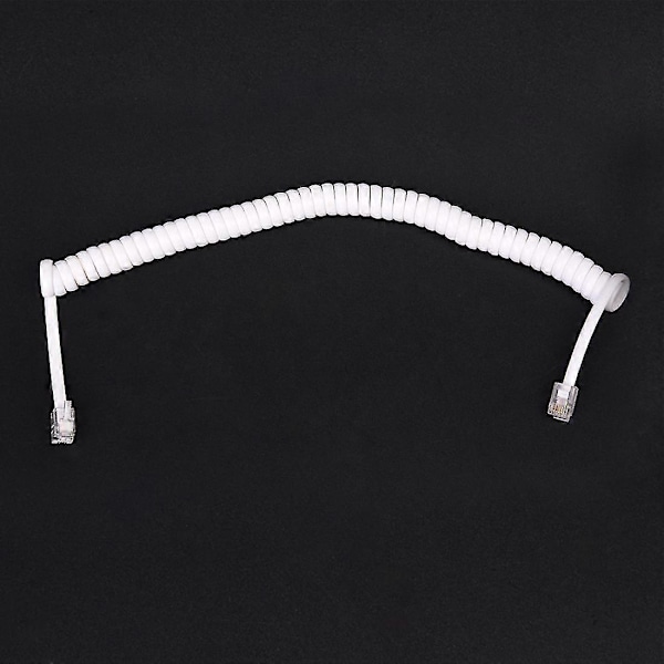 1.5m 4.9ft Stretchig RJ9 4p4c Handenhet Spiral Kabel Sladd