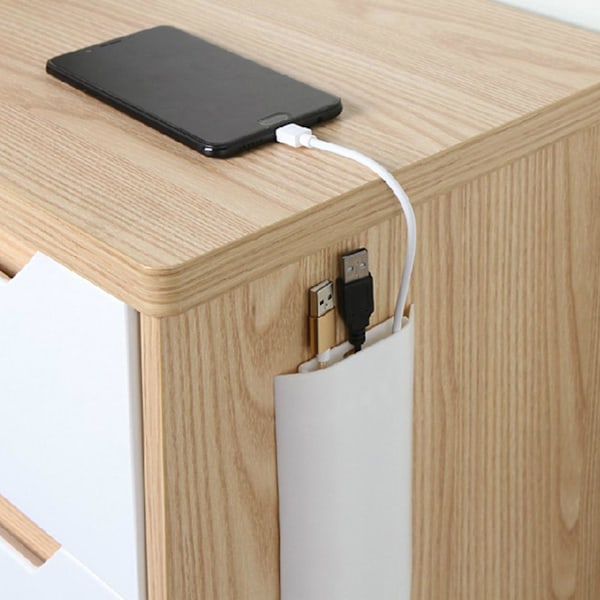 Data Kabelholder Ingen Merker Igjen Med Dekseldesign Beskytt Ledning Avlang Form Holdbar Fiks Kabler Enkel Installasjon Flere Spor Unngå Sammenfiltring Ledning Shi
