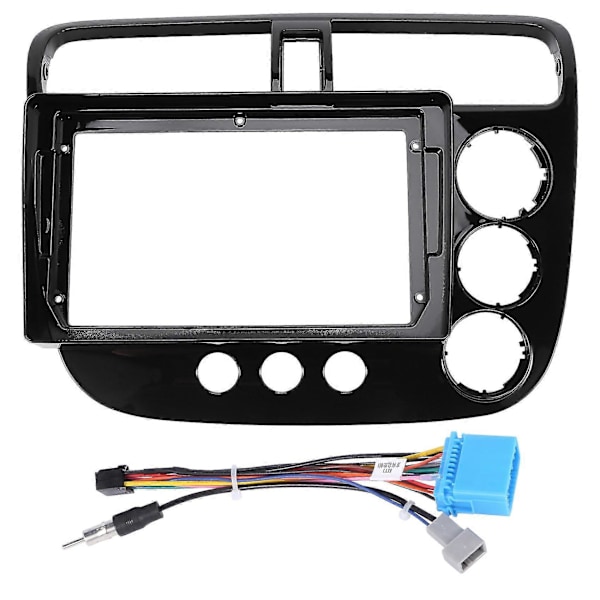 9in 2 Din Bil Stereo Fascia Panel Ramme Høyrestyrt Med Ledning Passer For 2002-2005