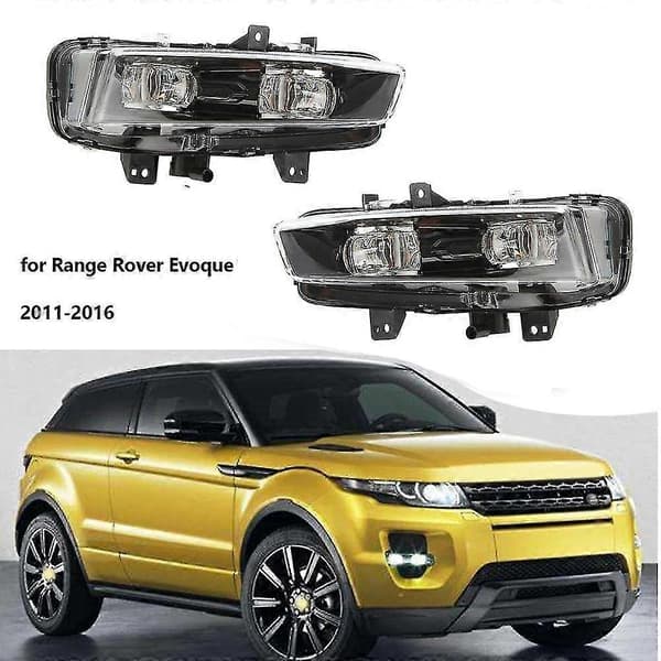 1 Sett Bil Front Tåkelys Lampe Led Hovedlys Tåkelys For Evoque 2011-2016