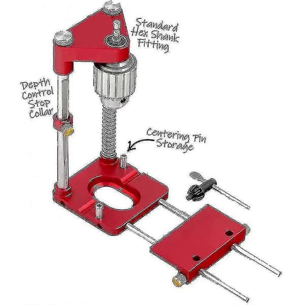 Trebearbeidingsborrelokator Woodpeckers Lokator Mal Boreguide Toolred