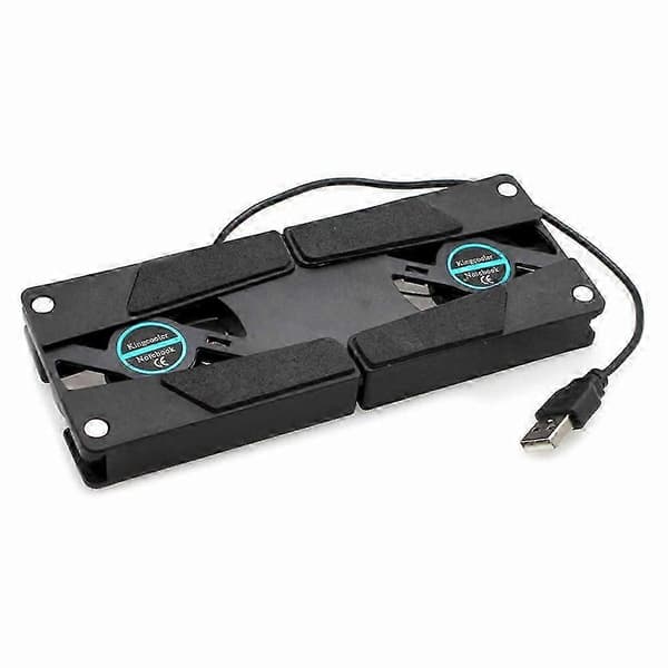 USB Foldbar Dobbelt Ventilator Pad Køling Køler Cool Pad til Laptop Notebook