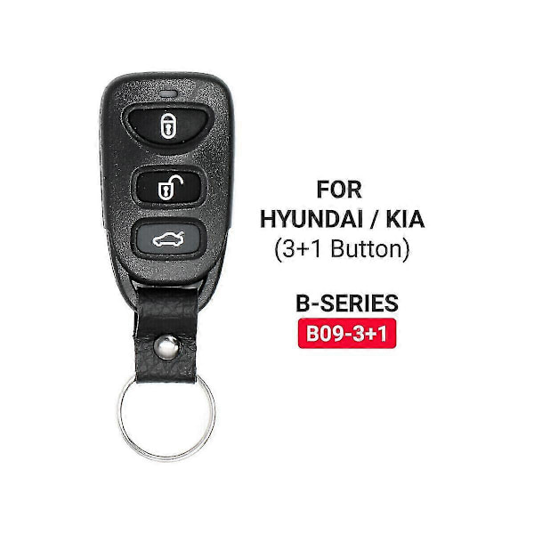 Keydiy B09-3+1 Fjernbetjening Bilnøgle Universal 4 Knapper Til Kd900/-x2 Mini/ Urg200 Programmer