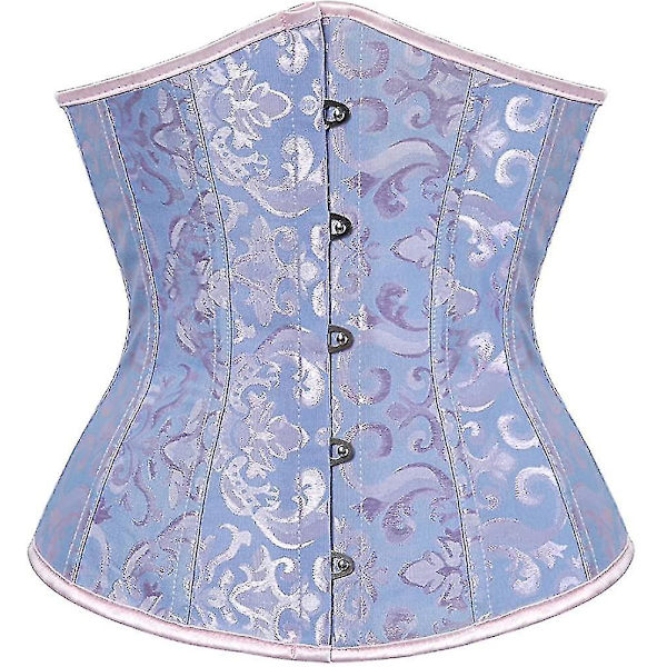 Tflycq Naisten Nauhallinen Luilla Vahvistettu Underbust Vyötärömuotoilija Korsetti Blue Large