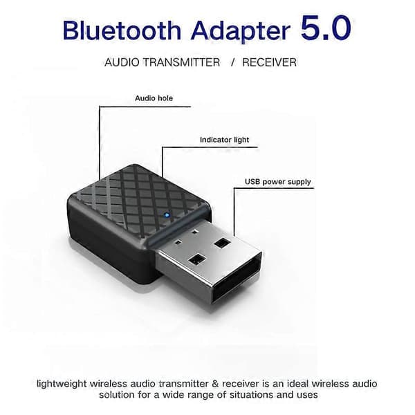 Bærbar 2 i 1 PC Laptop Bluetooth-kompatibel Audio Stereo Sender Modtager Adapter
