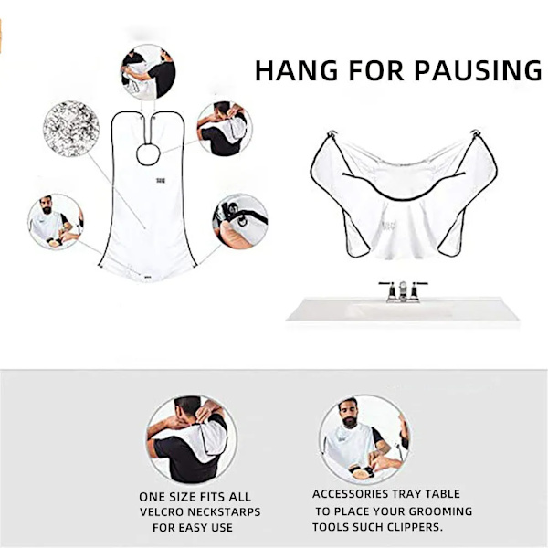 Parturin Esiliina Miehille Parranajo Esiliina Viitta Hoitoalusliina Kasvojen Parranajo Hiukset Aikuisten Alusliinat Partakoneen Puhdistus Kampaaja Miehille Siisti Esiliina Lahja black