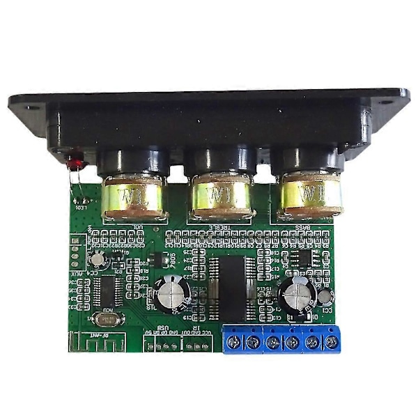 Mini Bluetooth 5.0 Förstärkare Stereo 2x26w 8 Ohm Högtalare Ljudförstärkare Diskant Tonjustering Hem