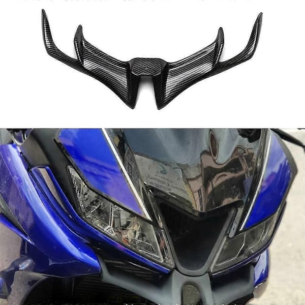 Kolfiber Främre Kåpa Aerodynamiska Winglets Nedre Skydd För Yzf-r15 V3.0 2017 2