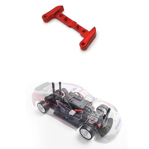 Metal Front Bumper Mount til Mini-q 1/28 Rc Drift Car Opgraderingsdele, rød
