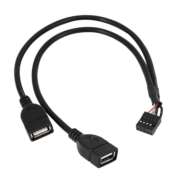 1x 30cm 10-stifts moderkorts USB 2.0-adapter Y-splitterkabel & 2x 50cm 5-stifts moderkorts förlängningskabel