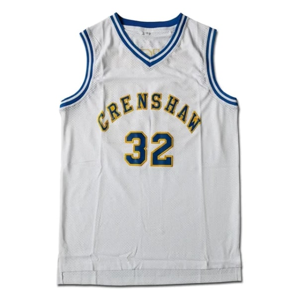 2023 ny basketuniform CRENSHAW#32 avslappnad tröja white XL