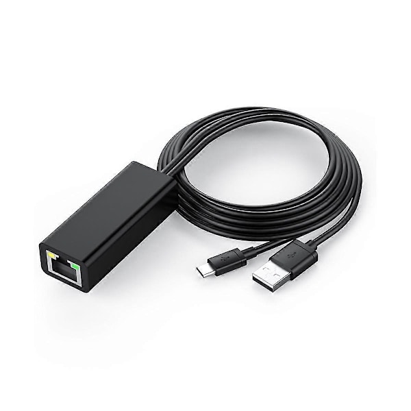Tv Etet -sovitin Tv 4k -tikku Usb-c - Rj45 Lan -sovitin Usb 2.0 -kaapelilla virtaa varten