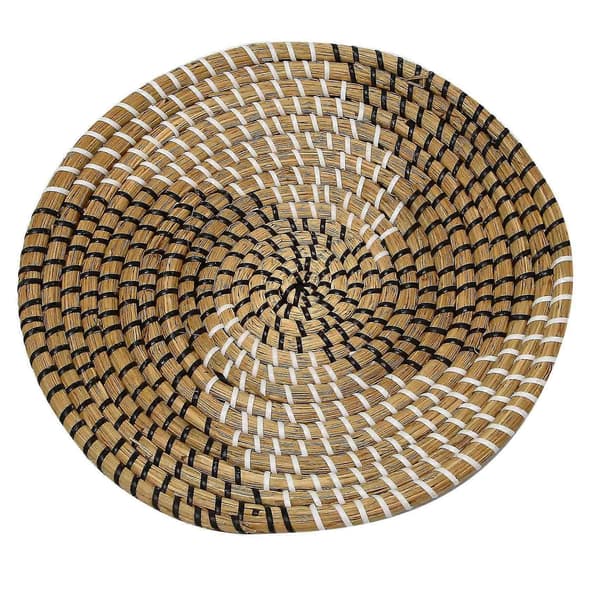 Handgjord Hängande Väggkorg Dekor (set om 6) Rund Vävd Korg, Boho Heminredning Brickor För Sovrum,k