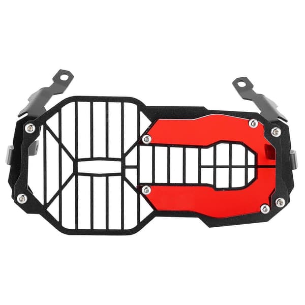 Frontlyktebeskyttelse Grilldeksel med Akryllampe Patch Passer for R1200GS R125Red