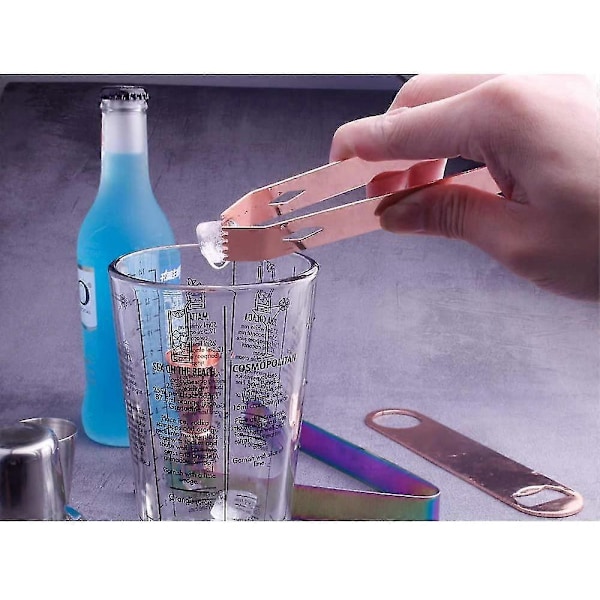 Sæt med 6 Is-tænger i Rustfrit Stål til Cocktail, Bartender