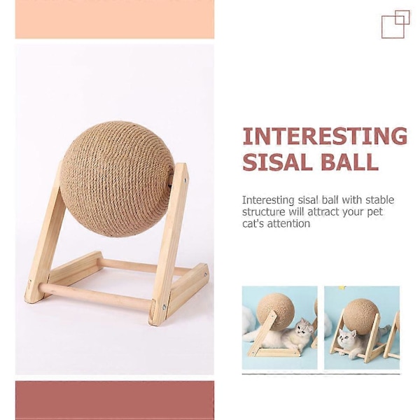 Kattklösleksak Rolig Kattklösboll Leksak Sisal Klösboll Glob Leksak Kattleksak