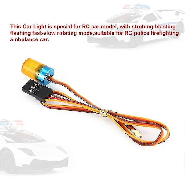 LED Lampe Strobing-blåsing/blinkende/roterende Lys For 1/10 RC Modellbil 1:14 Traktor RC Engineering