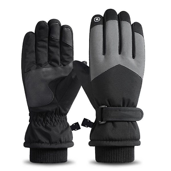 Hiihto Lumikäsineet Talvi Kylmä Sää Tuulenpitävät Lämpimät Sukset SK15 Black (men)