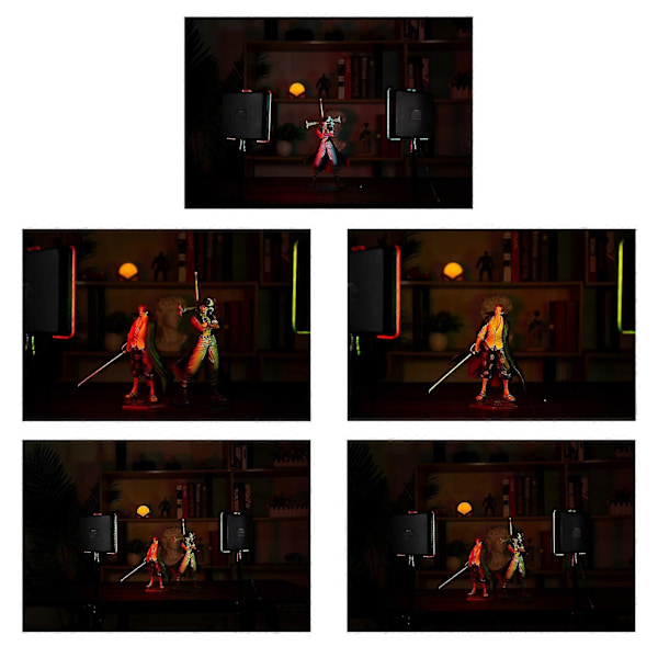 3200k-5600k USB LED -videovalo RGB-värisuodattimilla studio-, videoneuvottelu- ja valokuvaustäyttöön