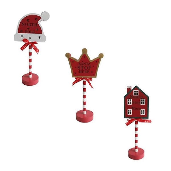 Julegadeskilt Juledekorationslys
