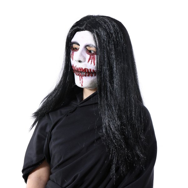 Halloween Mask Demon Screaming Ghostface Mask Rolig Dödsmask Skräck Dödskalle Mask Skript Dödande dekorativa tillbehör