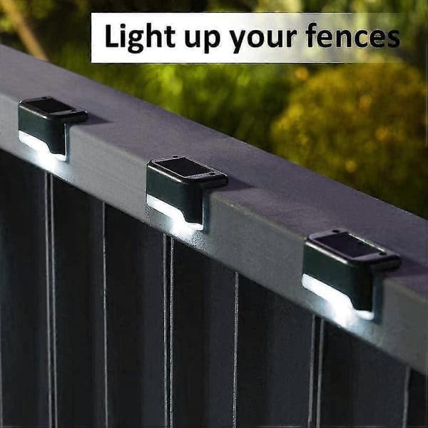 Vandtæt Solar Hegnslys, Solar Dækslys, Trappelys, Ip65 Led Solar Havelamper Til Terrasse Trappehegn
